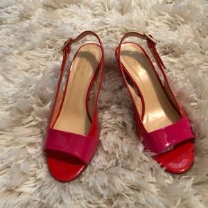 Kate Spade🛍Mary Sandals💗Pink Red♥️Patent Leather